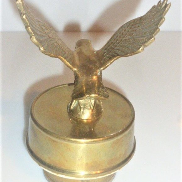 Giftcraft Vintage EAGLE MUSIC BOX Vintage Brass Eagle Wind Up Music Box Vintage - Picture 3 of 6